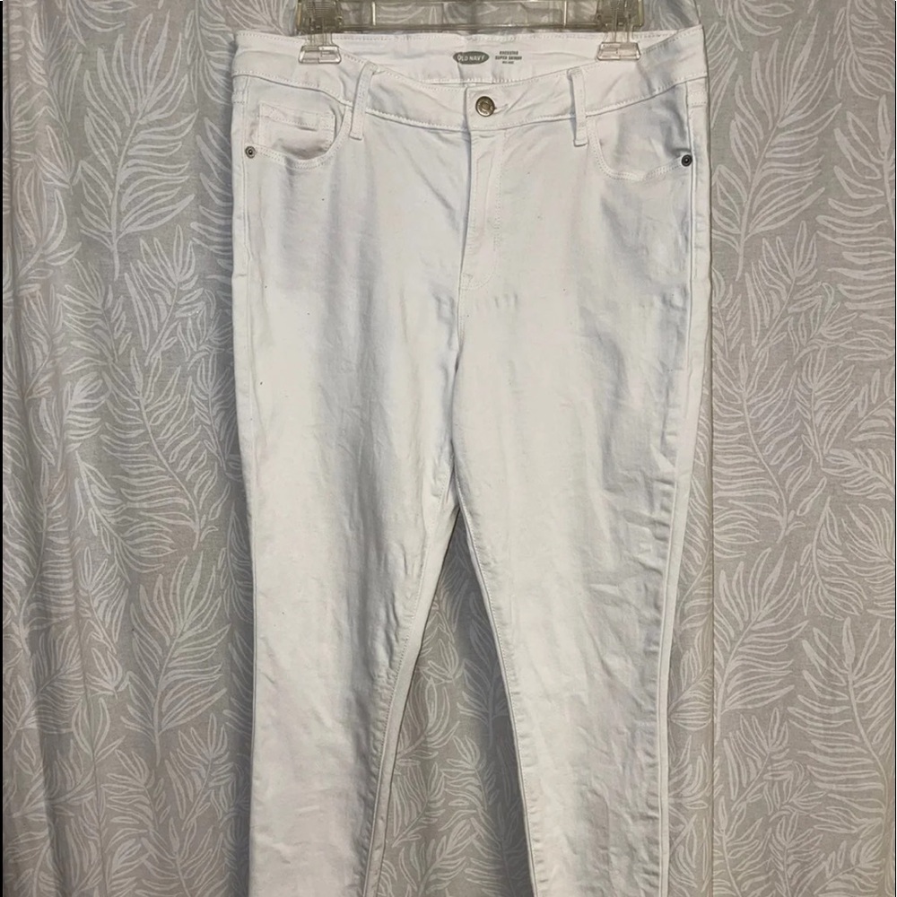 Old Navy Rockstar Jeans White